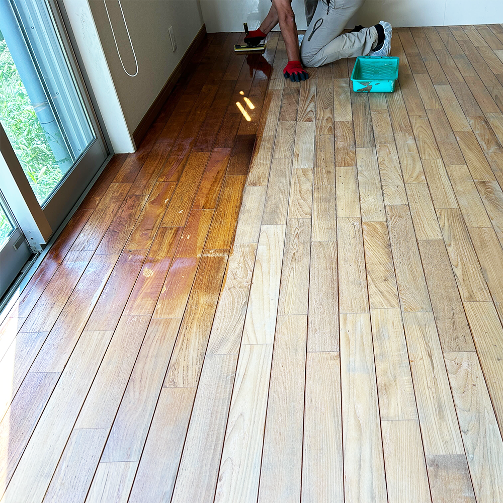 フローリング 塗装